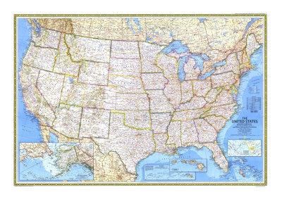Foto United States Map 1987 - Laminas