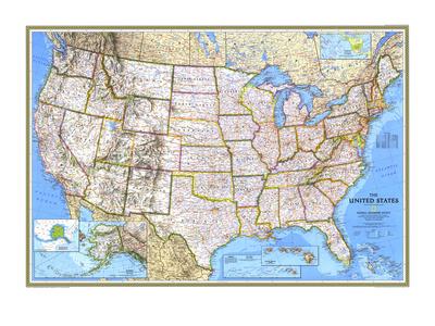 Foto United States Map 1993 - Laminas