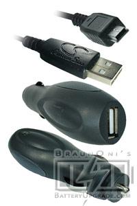 Foto Universal Car charger with Mini-USB connector for Blackberry Curve 8350