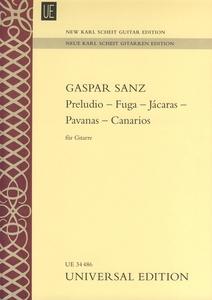 Foto Universal Edition Gaspar Sanz Preludio-Fuga