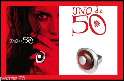 Foto Uno De 50. Anillo. Color N�car Y Plata. Talla �nica (12-14 / 52-54). Ring.nuevo