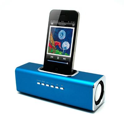 Foto Unotec Iphone/ipod Con Mp3 Usb/microsd Azul Doker Speaker Idock Altavoz