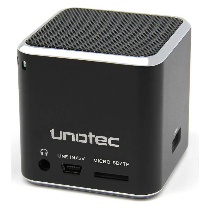 Foto Unotec MaxCube Plus Altavoz MP3 USB/Radio Negro