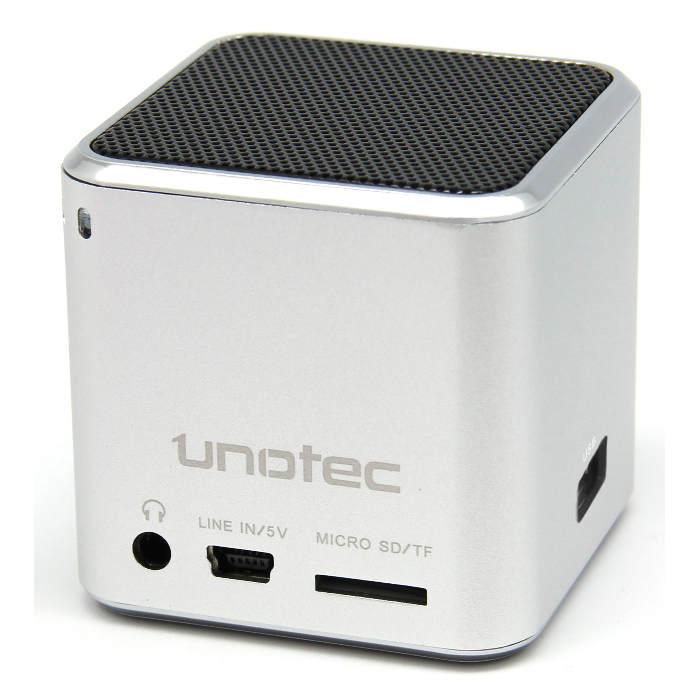Foto Unotec MaxCube Plus Altavoz MP3 USB/Radio Plata