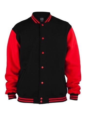 Foto Urban Classics 2-tone Chaquetas Universitarias Negro Rojo