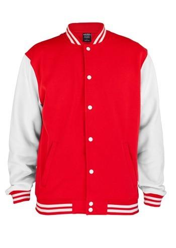 Foto Urban Classics 2-tone Chaquetas Universitarias Rojo Blanco