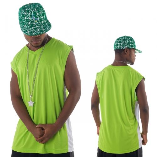 Foto Urban Classics Light Mesh Jersey Limegreen/White
