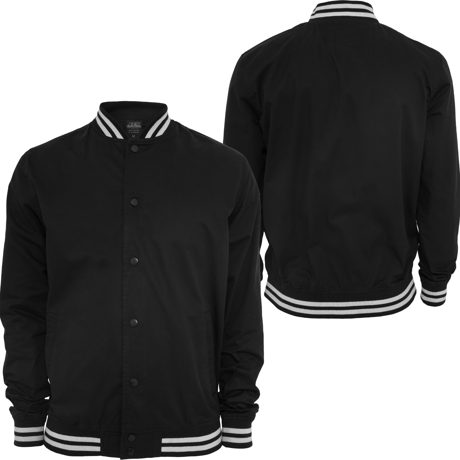 Foto Urban Classics Summer Cotton Chaquetas Universitarias Negro