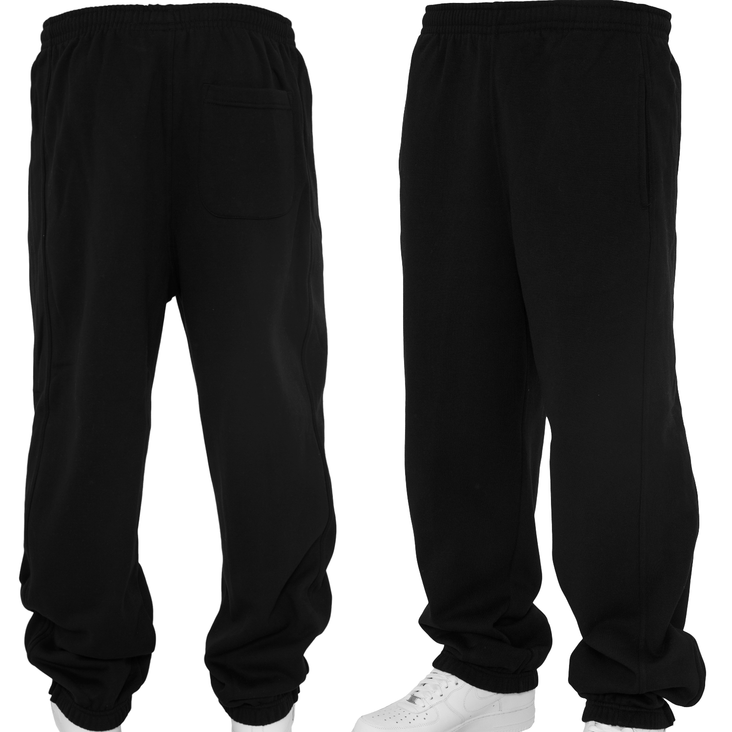 Foto Urban Classics Sweatpants Hombres Pantalones De Entrenamiento Negro