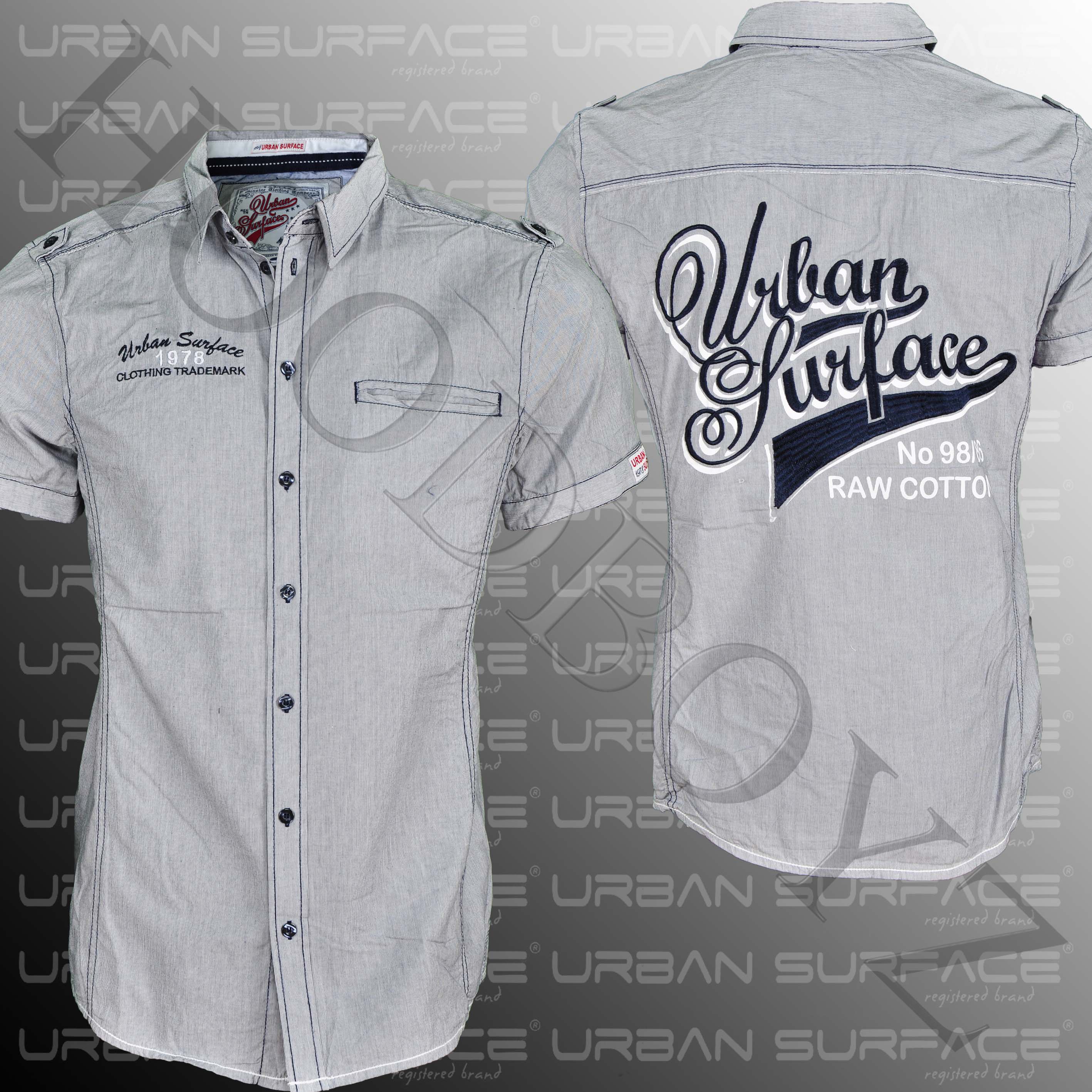 Foto Urban Surface Clothing Camisas De Color Azul Oscuro Blanco