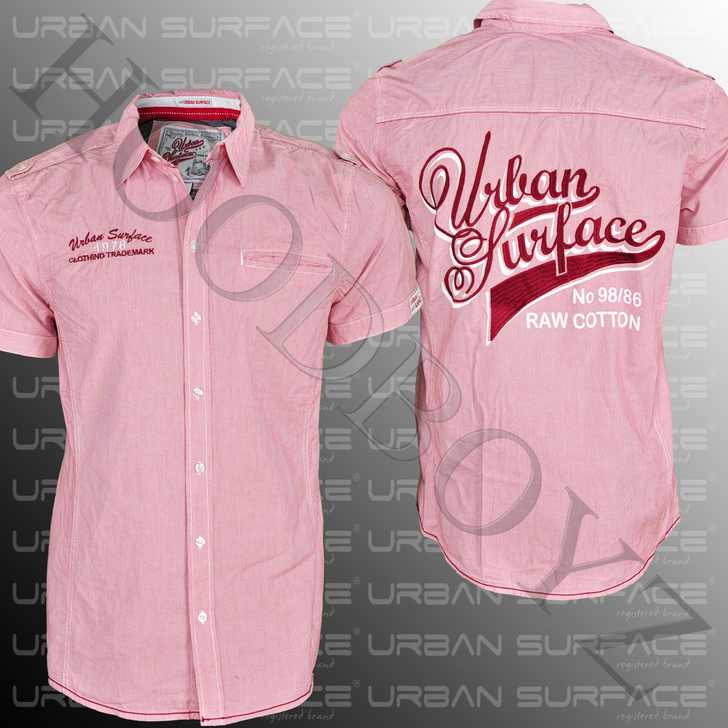 Foto Urban Surface Clothing Camisas Rojo Blanco