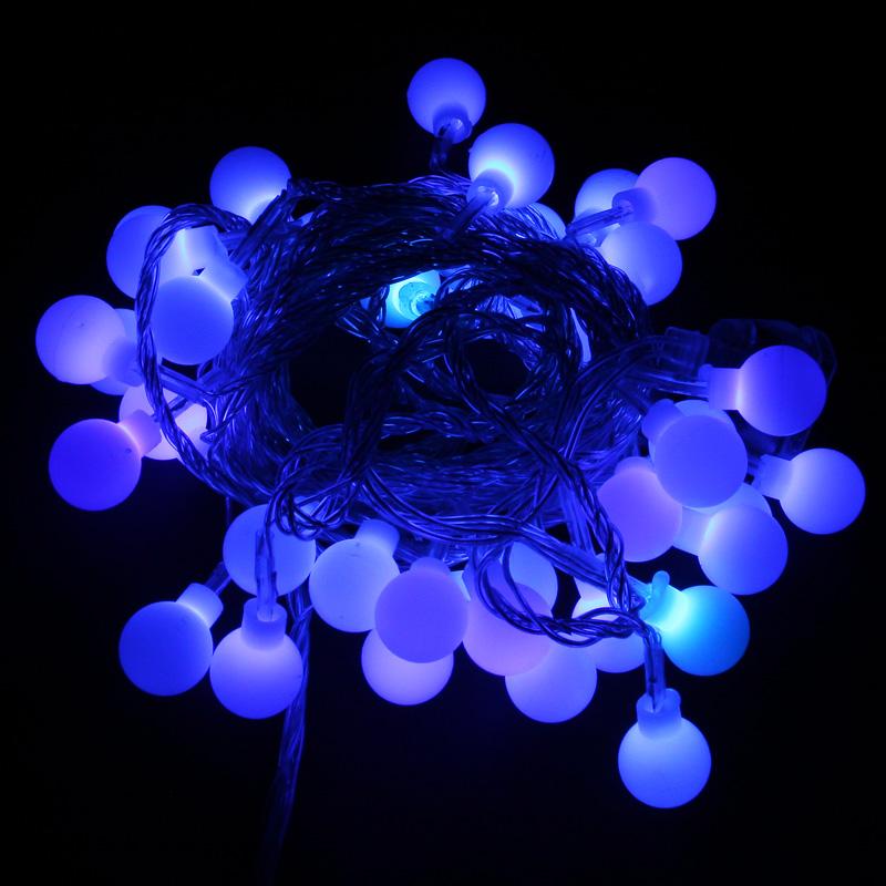 Foto US 110V 100 LEDs 10M Blue Christmas/Decoration String Lights with DC J