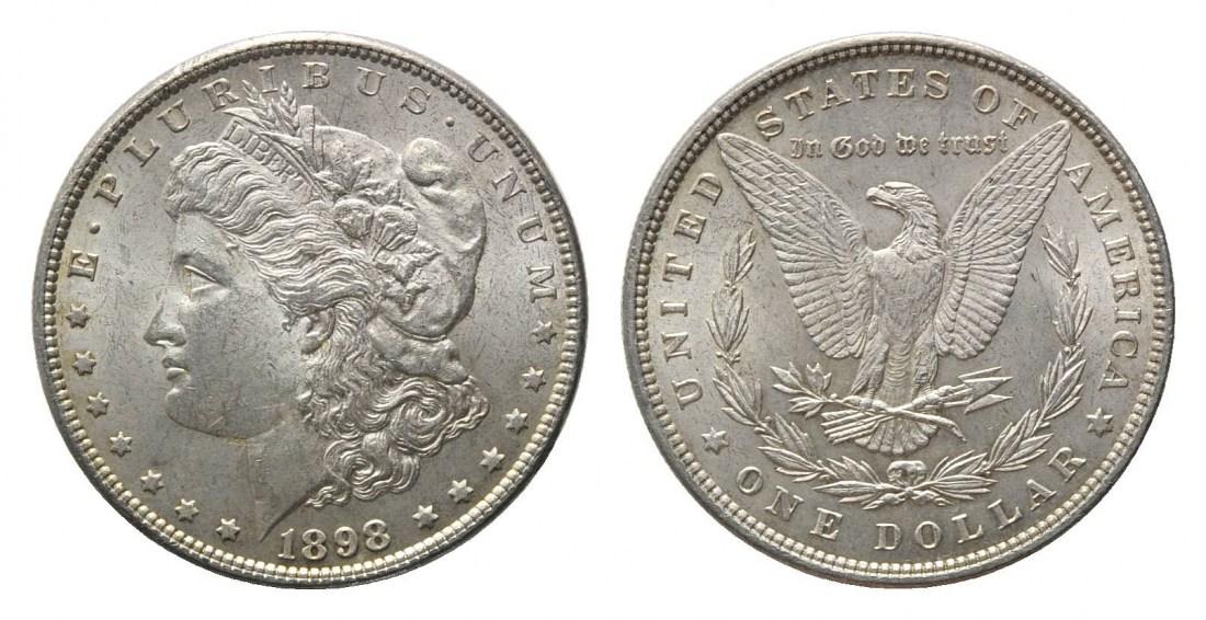 Foto Usa, Morgan-Dollar 1898, Philadelphia,
