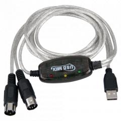 Foto usb a midi cable adaptador teclado conecta pc 5pin 1,5m