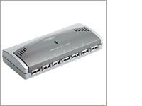 Foto USB-HUB Ednet 7-port, USB2.0, extern, mit Netzteil