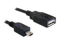 Foto USB-Kabel Delock USB2.0 Typ A -> mini B Bu/St 0,50m