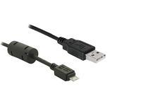 Foto USB-Kabel Delock USB2.0 Typ A -> Typ micro A St/St 1,00m sw