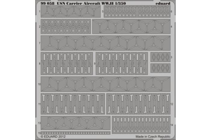 Foto USN Aircraft accessories WWII 1/350 Kit de detalles Eduard 9905