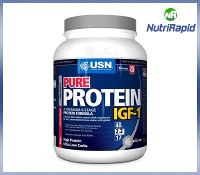 Foto Usn Pure Protein Igf-1 1  Kg Capuchino + Shaker Gratis Aislado De Proteina