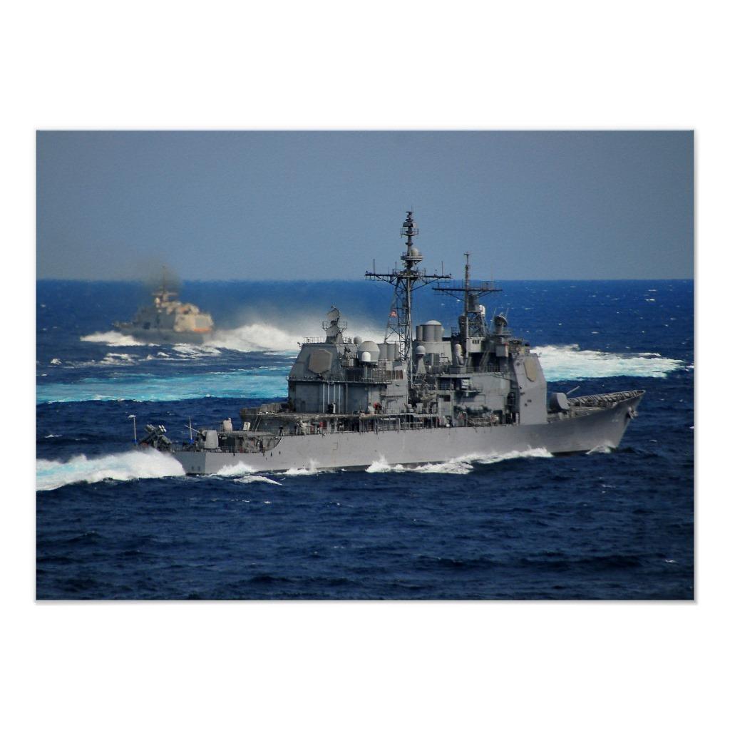 Foto Uss Bunker Hill (cg 52) Poster