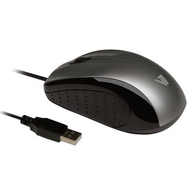 Foto V7 Mouse Optical Usb Blk/Sil 3 Button Wheel 1000Dpi Blister