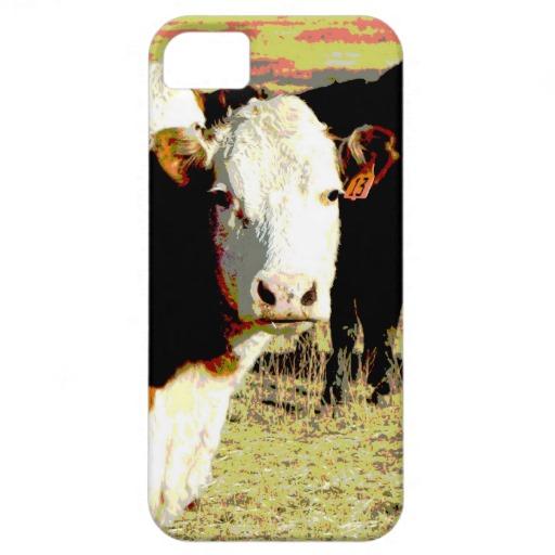 Foto vacas originales del arte de la foto del caso ipho Iphone 5 Cárcasas