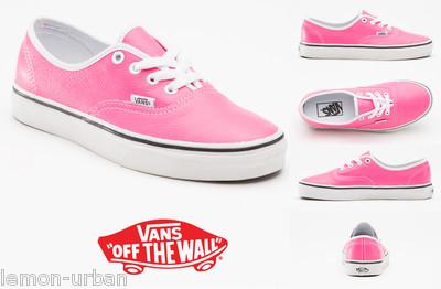 Foto Vans Authentic Leather-40 Eu-7,5 Usa-6,5 Uk-neon Pink-zapatillas,skate