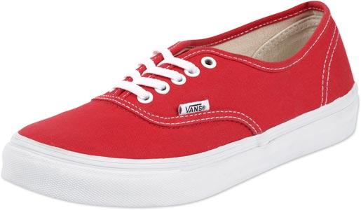 Foto Vans Authentic Slim W calzado rojo 40,0 EU 7,5 US