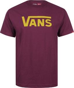 Foto Vans Classic camiseta burdeos oro XS
