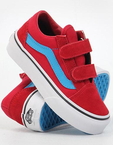 Foto Vans Old Skool V Zapatos de niños - Rojo