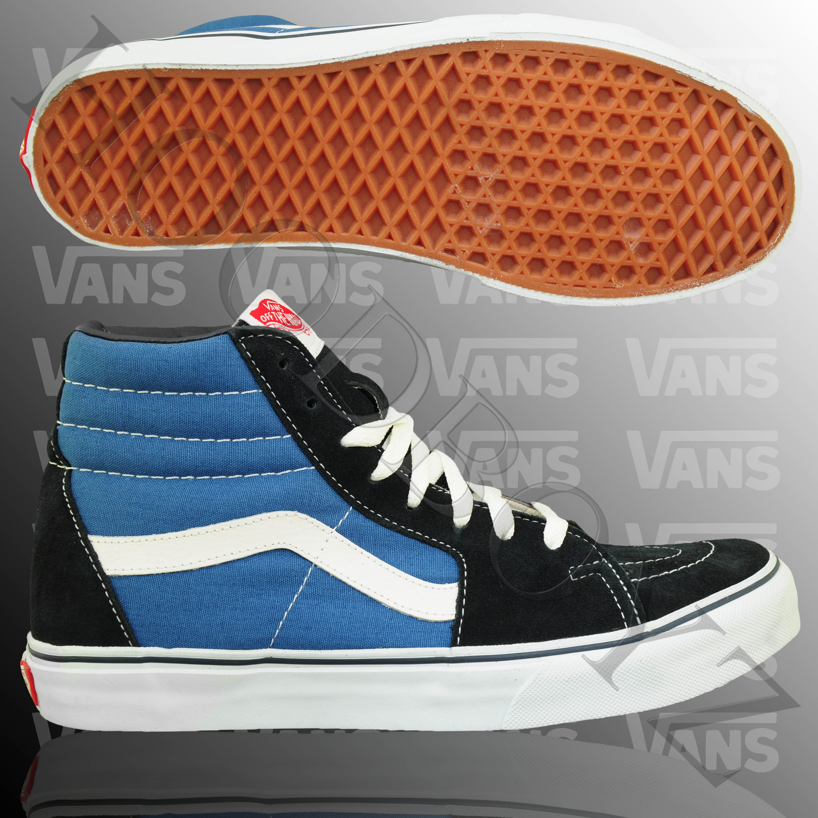 Foto Vans Sk8-hi Zapatos Skater Negro Blanco