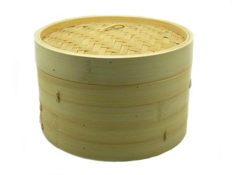 Foto Vaporera de bambú 25 cms.