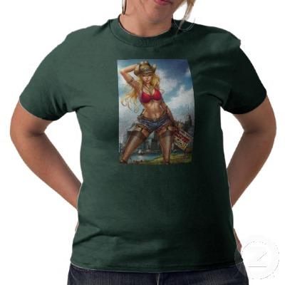 Foto Vaquera de los mitos y de las leyendas #20D, chica T-shirt