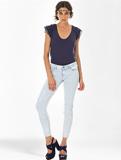 Foto Vaqueros Paige Verdugo Ankle White Crystalline 29