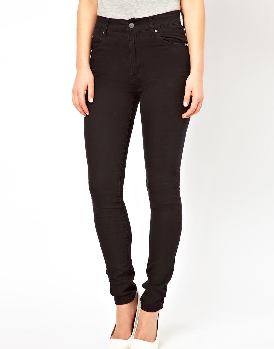 Foto Vaqueros pitillo de talle alto de Cheap Monday Negro