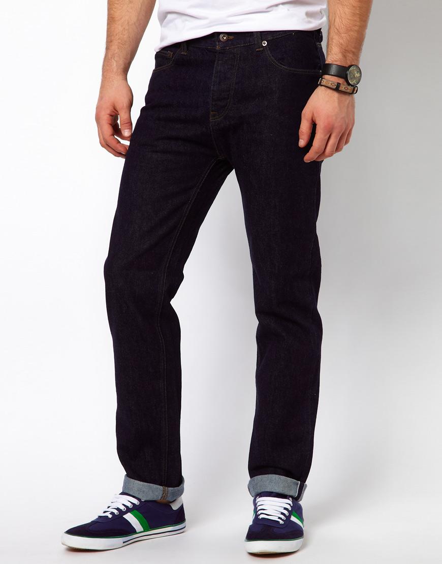 Foto Vaqueros slim de orillo de ASOS Azul