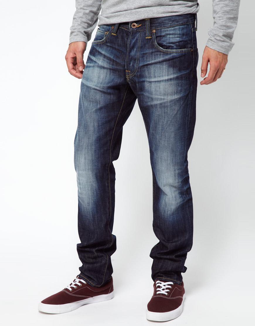 Foto Vaqueros tapered holgados ED-55 de Edwin Azul