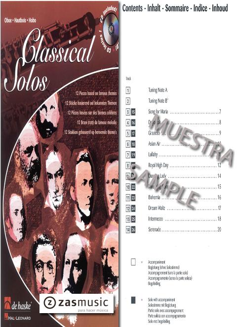 Foto varios autores: classical solos. 12 pieces based on famous t