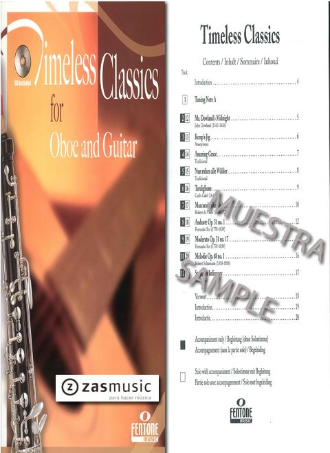 Foto varios autores: timeles classics for oboe and guitar