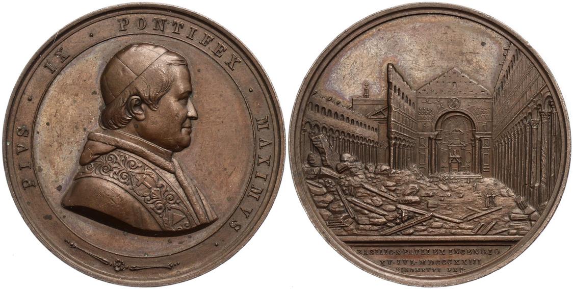 Foto Vatikan Bronzemedaille 1846-1878