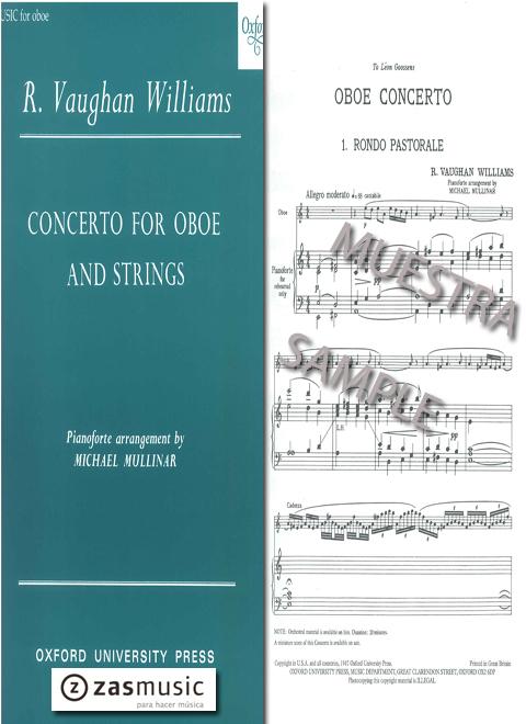 Foto vaughan williams, ralph: concerto for oboe and strings.
