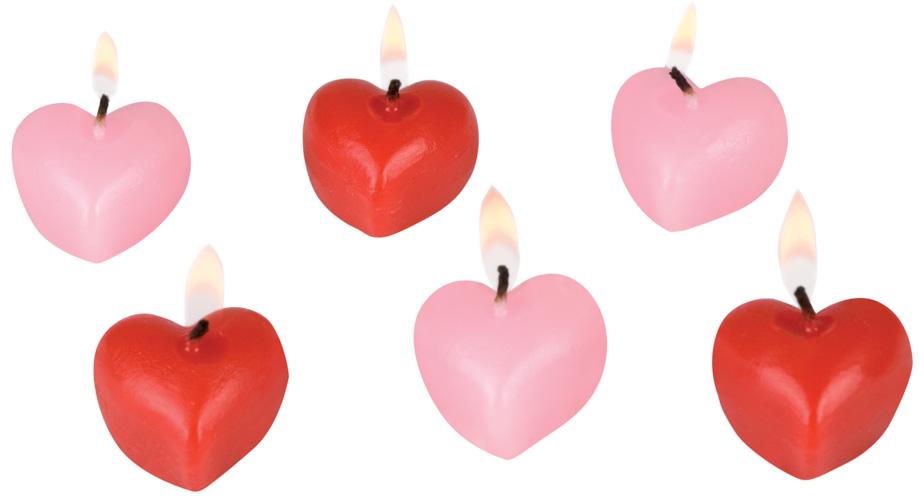 Foto Velas en forma de corazón