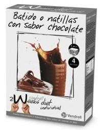 Foto Vendrell 2 Weeks Diet Batido o Natillas de Chocolate 4 sobres