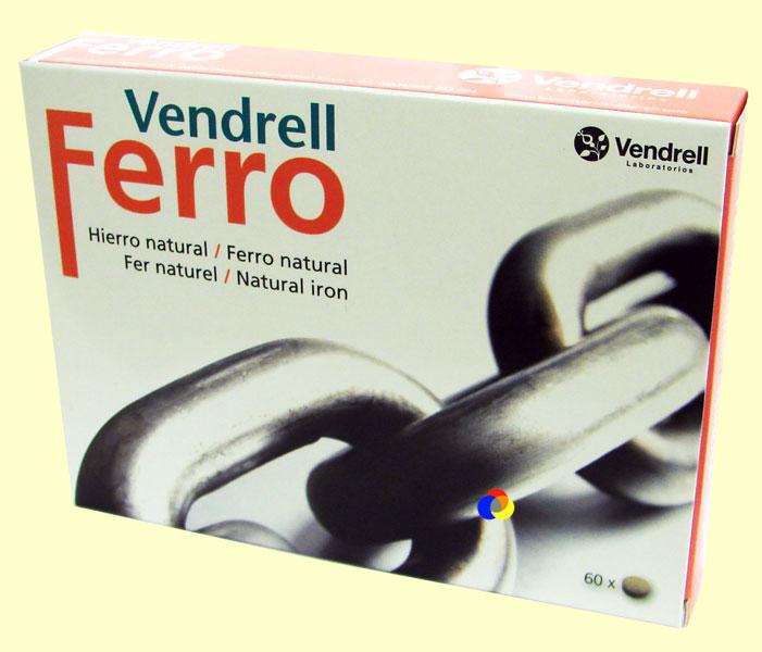 Foto Vendrell Ferro - Hierro Natural - Laboratorios Vendrell - 60 comprimidos