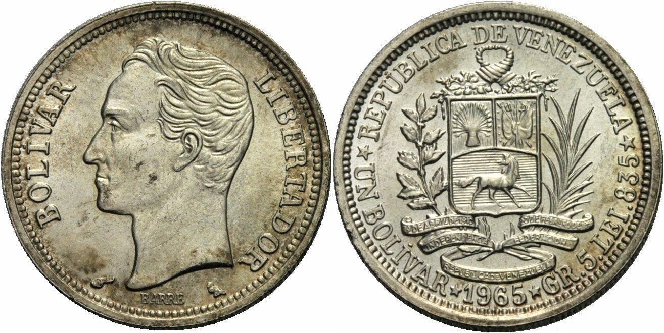 Foto Venezuela 1 Bolivar 1965