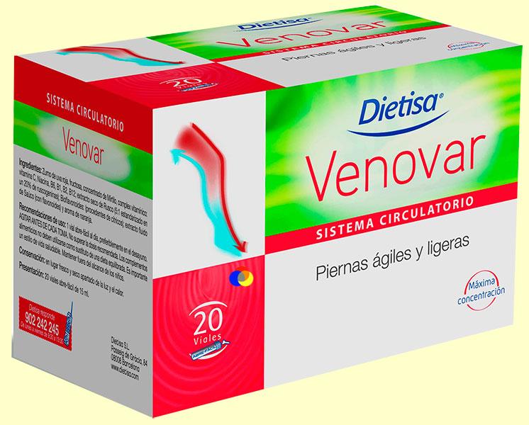 Foto Venovar - Piernas ligeras - Dietisa - 20 viales