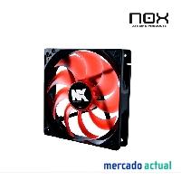 Foto ventilador caja nox serie nx 12cm rojo