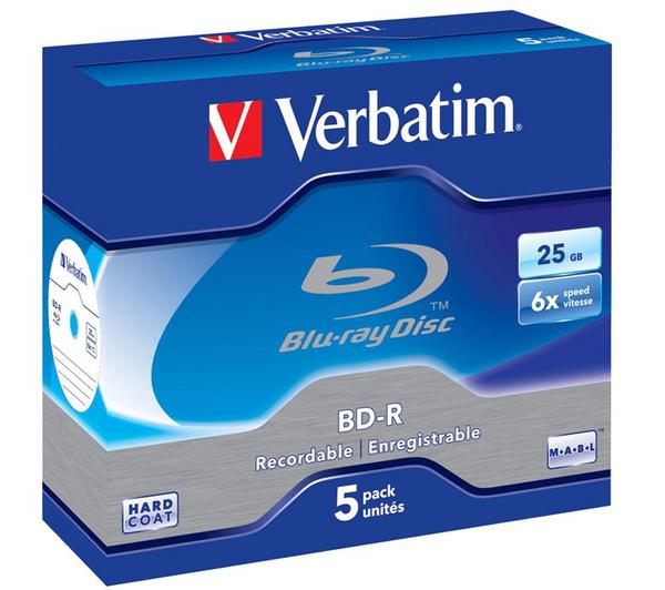 Foto Verbatim - 5 x BD-R - 25 GB 6x - caja de plástico