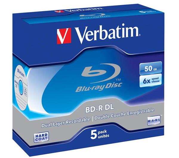 Foto Verbatim - 5 x BD-R DL - 50 GB 6x - caja de plástico