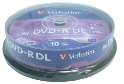 Foto Verbatim DVD+R DL 8.5GB 8x 10unidades